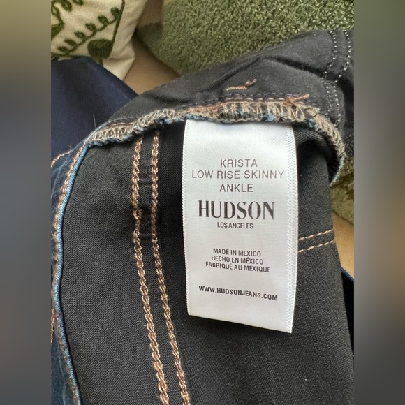 NWOT Never Warn Hudson Krista Ankle Skinny Jeans - Dark Wash Sz 25 - Picture 2 of 3